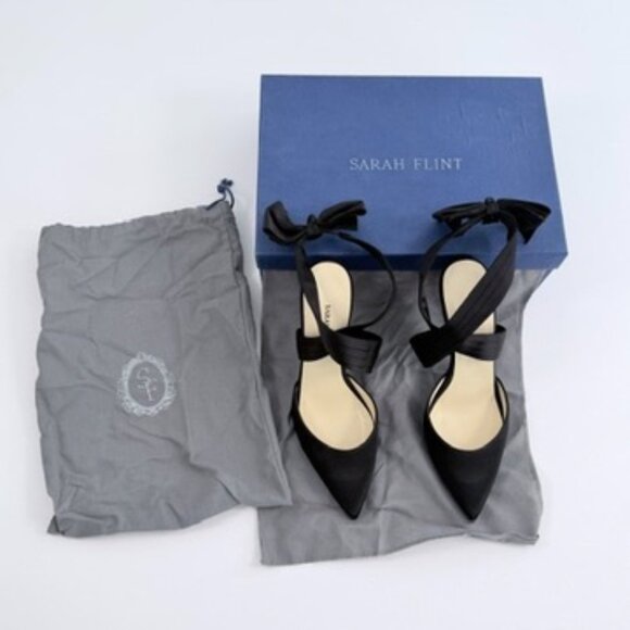 Sarah Flint - Kara 100mm - Black Satin 39/8.5 - Picture 2 of 15